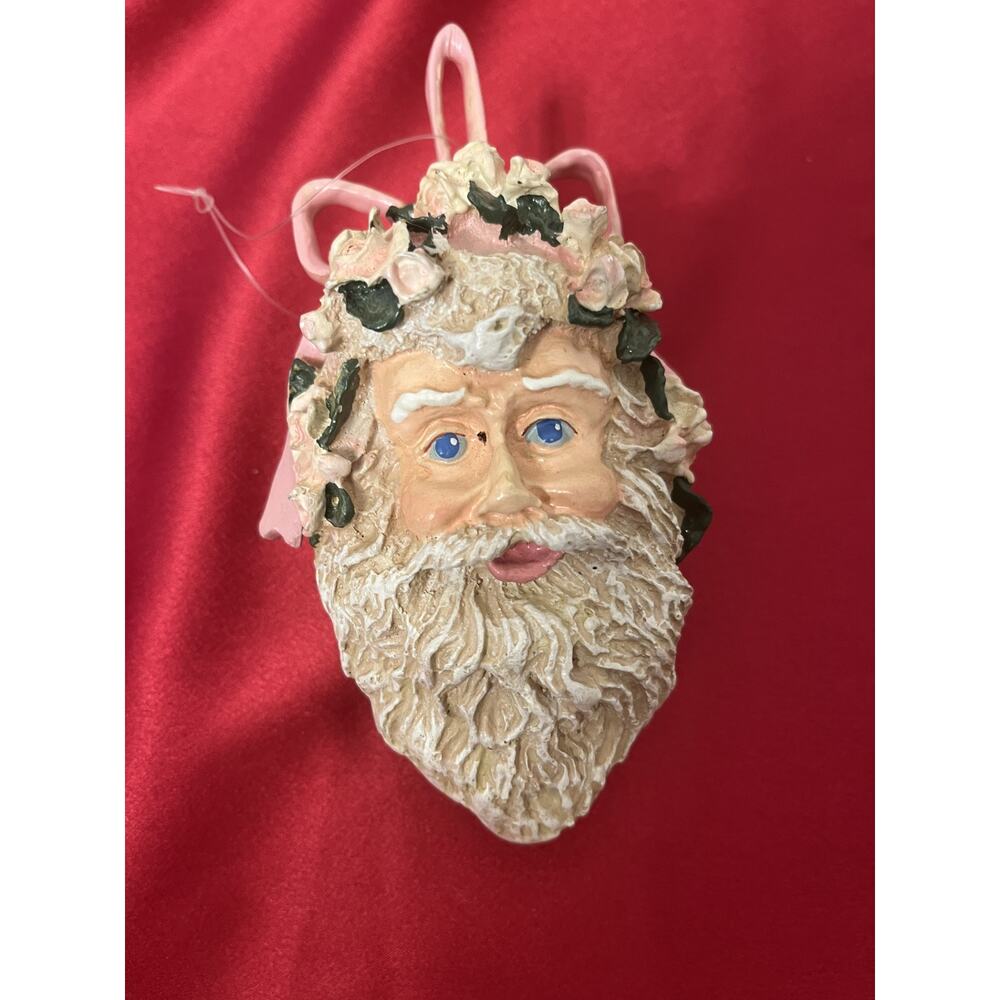 Ornament Vintage Santa Claus Christmas  Paper Mache by Silvestri 5"